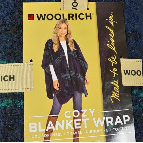 NWT Woolrich Womens Brushed Luxe Softness One Size Cozy Blanket Wrap MSRP $60 - Picture 9 of 10